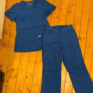 Royal blue scrubs